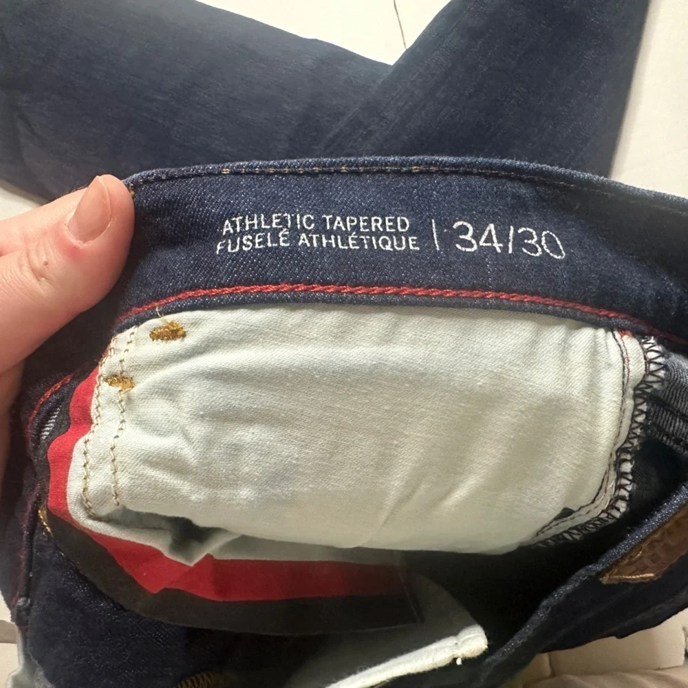 Tommy Hilfiger Demin Athletic Tapered Mens Jeans Size 34